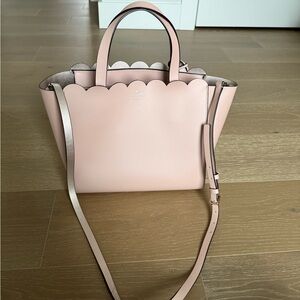 Light Pink Scalloped Kate Spade Tote Bag